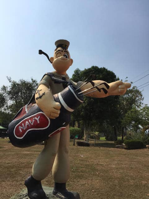 Plutaluang Navy Golf Course – Great Golf, a Harrier Jet and Popeye make this a most enjoyable course 14
