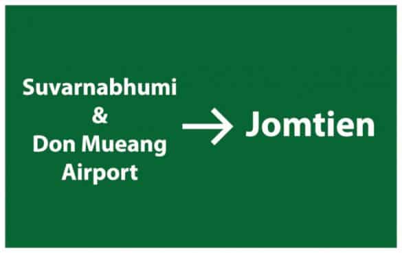 The cheapest bus from Bangkok airport to Jomtien