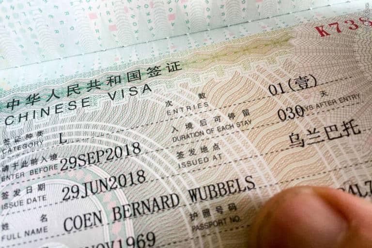 Obtaining a Tourist Visa for China 7