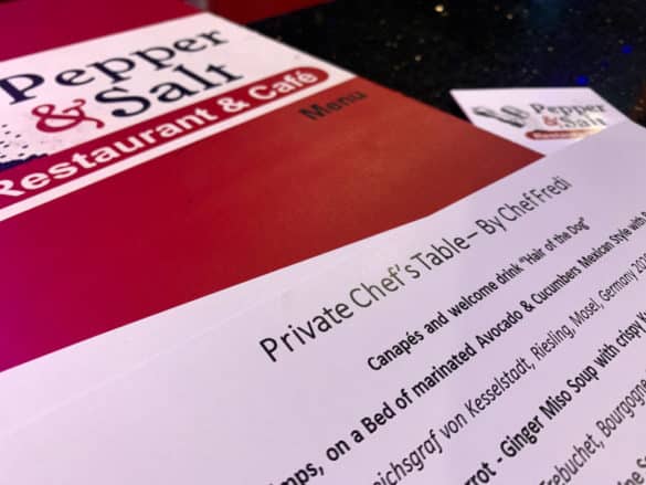 Private Chef's Table Wine Dinner at Pepper & Salt Restaurant, Pattaya, Thailand